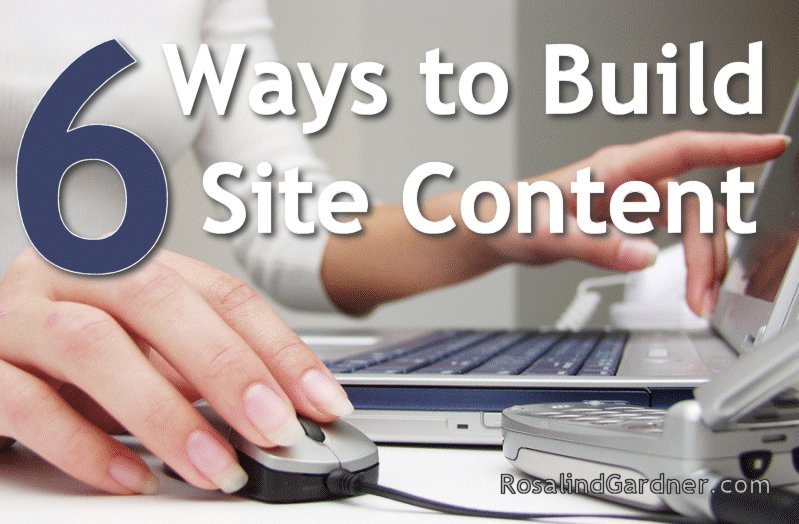 6 Ways to Create Site Content