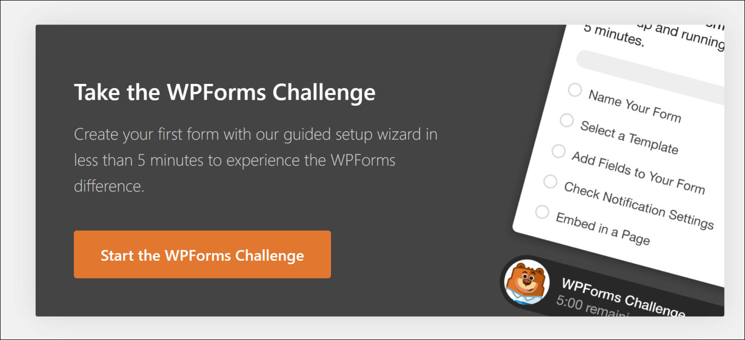 WPFormsÂ Challenge