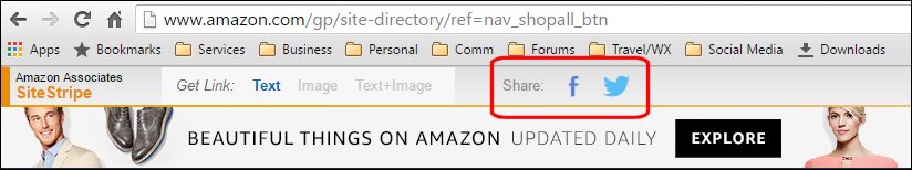 Amazon Social Media Affiliate Links