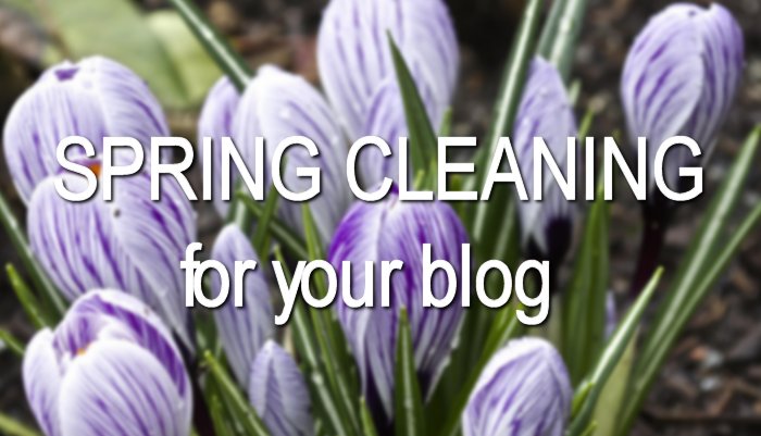 Spring Cleaning for Your Blog